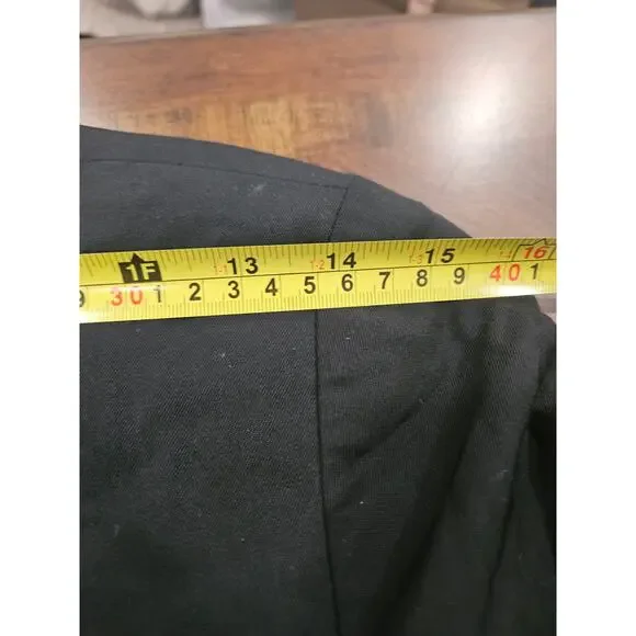 Vintage Chloe Wool Black Women's Blazer Jacket Size T36 Made in France Size 8 - Picture 6 of 10